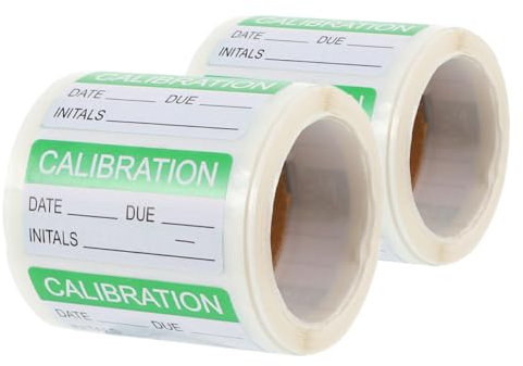 WEKAMOS 2rollen Selbstklebende Tafeletiketten Für Qualitätskontrolle Im Landverkehr Wasserdichte Diy-kalibrierungsaufkleber Klebeetiketten Zur Inspektion Und Organisation