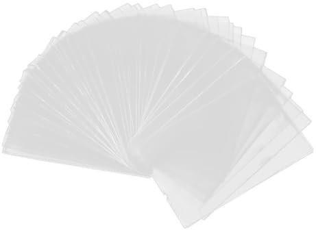 FIRSTXIU 100 Pcs Schutzhülsenkartenschutz Transparente Karten Sammlerhalter Tarotkartenhülsen PVC Trading Card Sleeves