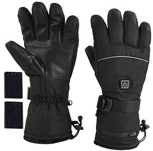 HEMOTON Beheizbare Handschuhe Mit 3 Heizstufen Touchscreen Kompatibel Thermohandschuhe FüR Damen Und Herren Outdoor Skifahren Wandern HandwäRmer Ohne Batterie