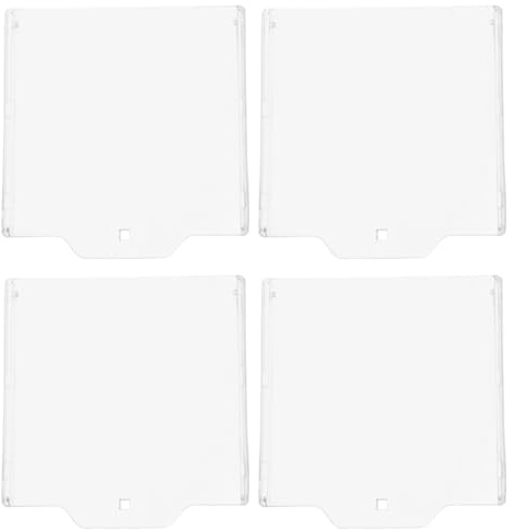 NUOBESTY Lot De 4 Couvercles De Protection Pour Bouton-Poussoir D'Alarme Incendie Cache Transparent Pour Bouton D'Arrêt D'Urgence Installation Facile Pour Usage Commercial Et Résidentiel