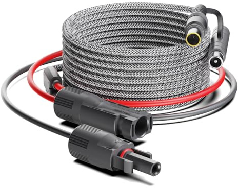 3.5M MC-4 Solar Connector to DC7909 DC8020 Extension Cable for Jackery Explorer 240 V2/1000 V2 3000 Generator BLUETTI EB3A EB70S EB55 AC180 EB120 EB150 GRECELL T300 Power Station Solar Charging Lead