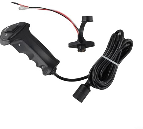 GLFLOW 3Pin 12V-48V Winch Remote Control Electric Controller 500A Black Red Plug-and-Play For Car Off Road Use