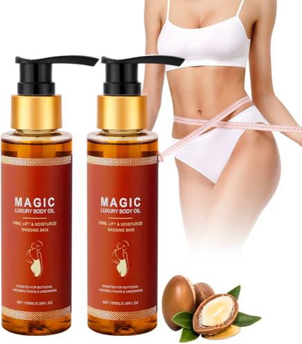 AOOWU Magic Olio per il Corpo, 100ml Magic Luxury Body Oil, Olio per il Corpo Rassodante, Idratante Olio per la Cura del Corpo, Idrata Intensamente e Attenua le Rughe Sottili, Per Tutto Il Corpo