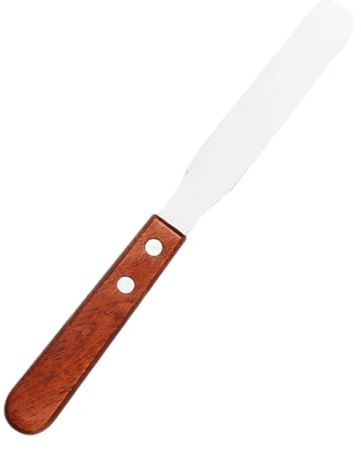 WRITWAA Spatule Épilation Cire Chaude Acier Inoxydable et Bois Couteau Épiler et Précis pour Épilation Facile et Confortable Outil Pratique pour Usage Professionnel et Personnel
