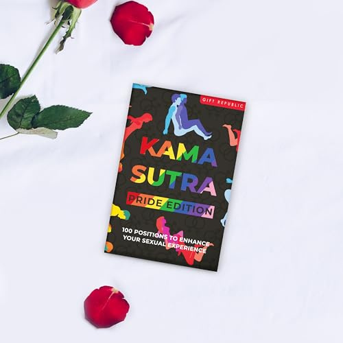 Gift Republic - Kama Sutra Karten | Kamasutra Spiele für Erwachsene | Sex Kartenspiel für Paare | 100 Spielkarten mit unterschiedlichen Stellungen (Pride Edition)