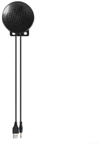 Aktiver USB-Lautsprecher 5V mit 3,5mm Klinke, 1W Kompaktbox für Laptop, Leiser Voice Playback Module aus ABS, Schwarz(USB-5V)