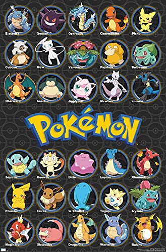 Trends International Pokémon - Wandposter Lieblingshelden aller Zeiten, 56,7 x 86,4 cm, rahmenlos