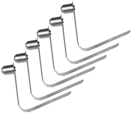 6er Set Edelstahl Kayak Paddle Zeltstange Push Spring Clip Tent Pole Clips Snap Button