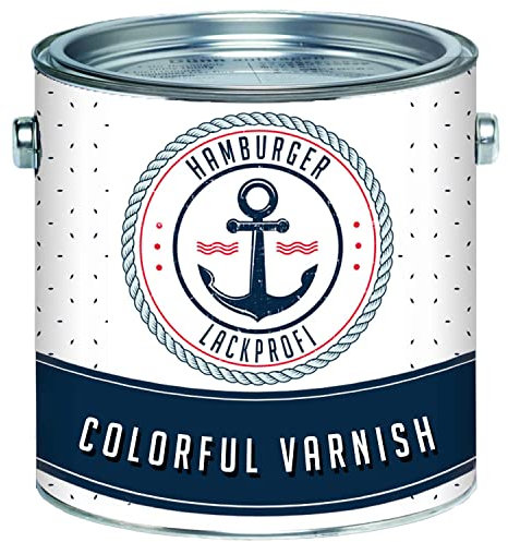 Buntlack GLÄNZEND für Holz und Metall Perlweiß RAL 1013 Weiß Metalllack Metallfarbe Holzlack Holzfarbe // Hamburger Lack-Profi (2,5 L)