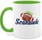 Tasse Tassen 325ml - Deko Hobby Geschenk - 100% Seahawk - 325 ml - Hellgrün - football fanmug football/seahawks kaffeetasse american glühweintassen mug
