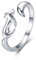 Fingerring für Damen, 925 Sterlingsilber, Tier-Fuchs, verstellbar, für Damen, offene Größe, Fuchs-Schwanz