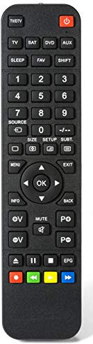 BELIFE® Telecomando di ricambio per TV KENNEX TVC-MHDV3911Y | TVC-MHDV5011Y/12 | TVC-MHDV5011Y/T2