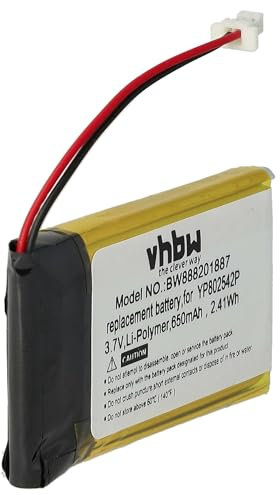vhbw 1x Akku kompatibel mit Sena SF1, SMH-20S, 10S, SMH-10S, 20S, SF2, SF3 Wireless Headset Kopfhörer (650 mAh, 3,7 V, Li-Polymer)
