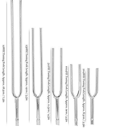 Juego de diapasones, diapasón, instrumento musical curativo 128 HZ + 256 HZ + 512 HZ + 1024 HZ + 2048 HZ Juego de herramientas de terapia de sanación con sonido para reparación de ADN