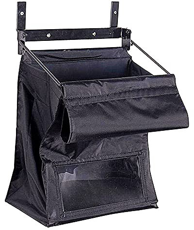 Briefkasten für den Innenbereich, Wandmontage, Türschlitz, Briefkasten, Organizer, Sicherheit, großes Fassungsvermögen, Schwarz