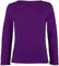 LUXE DIVA Girls Boy Kids Plain Basic Long Sleeve Round Neck T-Shirt Stretch School Tee Top 2-13 Years Purple