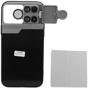 Akozon 5 in 1 Handyhülle mit Mehreren Linsen Für 13 Pro mit CPL-Filter 10X 20X Makro 2X Tele und 180° Fisheye-Objektiv