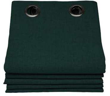Moondream LumenControl™ Verdunkelungsvorhang | Licht+Sonnenschutz | 100% Lichtschutz | EU Herstellung | Ösen | Grün MC228 | 130B x 260H cm