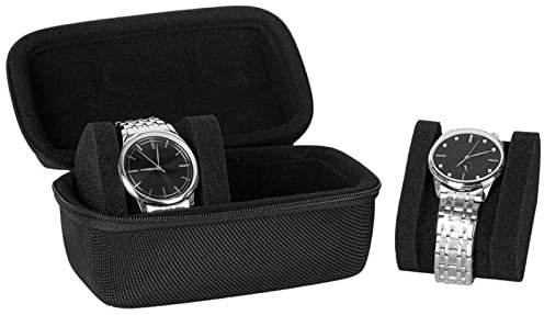 Uhrenetui,Uhren-Reiseetui für Männer,Frauen,Tragbare Uhrenrollen-Reiseetui Uhren-Aufbewahrungsbox für große kleine Armbanduhren,Nylon-verdicktes Uhren-Reiseetui für 1,2,3,5 Uhren Uhrenaufbewahrung Bo
