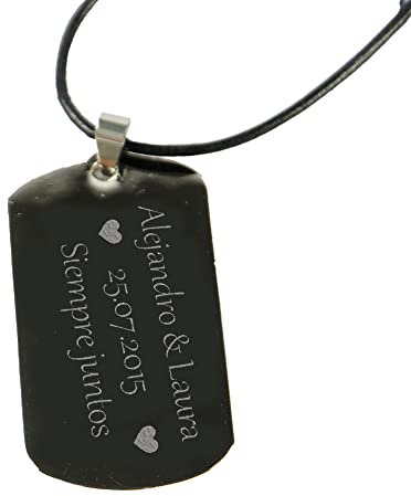 CALLE DEL REGALO Colgante chapa militar personalizada