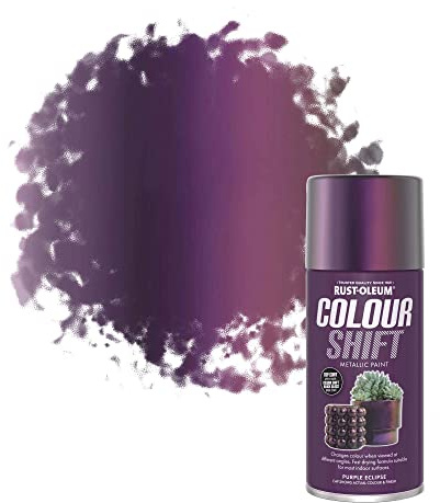 Rust-Oleum 150ml Colour Shift Metallic Paint Spray Aerosol - Purple Eclipse