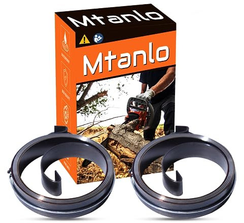 Mtanlo 2 Stück 10.3mm Höhe Recoil Easy Starter Feder für Chinesische Kettensäge 5200 5800 52cc 58cc Ersatzteile
