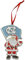 UNC Tar Heels Weihnachtsdekoration aus Metall