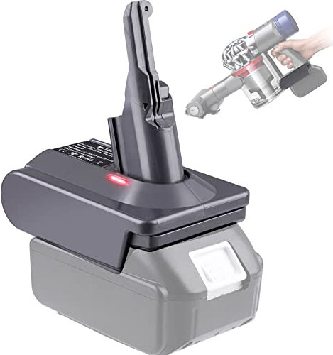 URUN für Dyson V8 Akku Adapter, MT18V8 Konvertiert für Makita 18V Lithium Akku Kompatibel für Dyson V8 Staubsauger 21,6V Staubsauger SV10 Absolute Animal Motorhead (Nur Adapter)