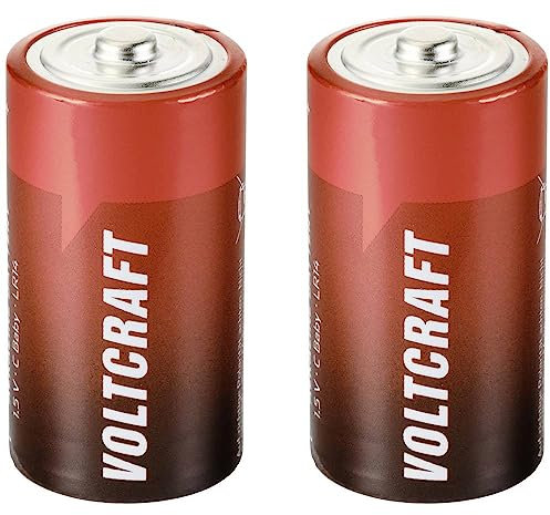 VOLTCRAFT Industrial LR14 Batteria 1/2 Torcia (C) Alcalina/manganese 7500 mAh 1.5 V 2 pz.