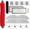 Home Times Zubehör-Set für Roborock S7 Pro Ultra/Roborock S7 MaxV Ultra, 1 Walzenbürste, 1 selbstreinigende Bürste, 2 Hepa-Filter, 4 Seitenbürste, 4 Wischtücher, 4 Staubbeutel