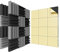 Daroplo 1Set Selbstklebend Schallsicherheit Schaumstoffplatten 12 X 12 X 2 Akustikschaum Hohe Resilienz Schallabweisung Polsterung