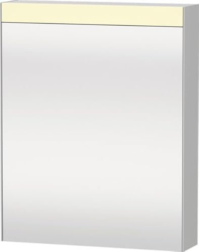 Duravit Xbase, Möbel-Set wandhängend, mit LED-Spiegelschrank, Waschtisch und Waschtischunterschrank, Breite 600 mm, XB0075R4545, Farbe: Ausführung