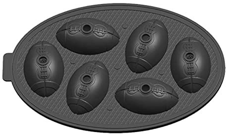 wojonifuiliy01 American Football Eisgitter Sommer 6 Gerade Eiswürfel Aufbewahrungsbox Eiskugel Silikon Eisgitter Eiswürfelmaschinen Reiniger