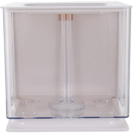 minkissy Selbstreinigendes Fischbecken Transparentes Acryl Aquarium Für Desktop Für Fische Und Zuchtstation Einfache Pflege Und Dekoration
