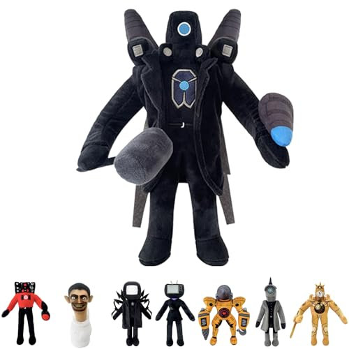 POPOYU Plush Toys Monitor Titan,Funny Game Cartoon Stuffed Animals Plush Doll for Game Fans Girls Boys Birthday Gifts