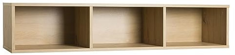 Composad | Hängeschrank der Linie Mundi mit 3 Fächern, Wohnzimmermöbel, modern und elegant, (BxHxT) 25 x 123,2 x 30 cm, Farbe Honigeiche, hergestellt in Italien