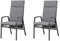 Gardissimo 2 x Dining Terrassenstuhl Vigo, Move Verstellbarer Stapelsessel, inkl. Auflage