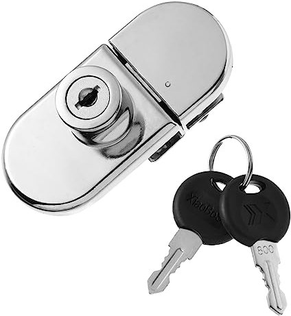 FOYTOKI Serrure De Porte De Cave À Vin Argentée Idéale Pour Vitrine Comptoir Robuste