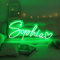 Neon Schild Personalisiert Led Namensschild Custom Neon Signs für Wanddekoration Hochzeit Geburtstag Party Schlafzimmer Bar (grün)