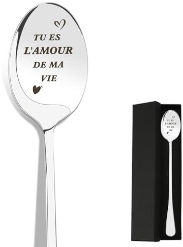 Cadeau Couple, Cadeau Amoureux pour Homme, Cadeau Amour, Idee Cadeau Couple Cadeau Noel Femme Homme Original Cuillère Cadeau Saint Valentin pour Homme Cadeaux Couple Idée Cadeau pour Son Copain Copine