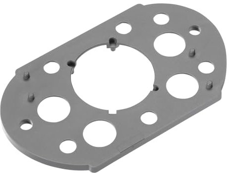 SOTECH Distanzplatte 3 mm grau für das Push-Lock Drehstangen-Schloss, Aufbauschloss, für ein Höhenausgleich von geringen Türstärken