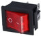 Rastender Wippschalter, Robust, Einfache Bedienung, Mini-Schalter, 250 VAC, Rote Klemme, 6 Pins, Schiffstyp