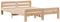 vidaXL Massivholzbett, Holzbett mit Kopfteil Fußteil Lattenrost, Doppelbett für Schlafzimmer, Bett Bettgestell, 160x200cm Kiefernholz