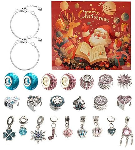 Schmuck Adventskalender 2024 - Ohrringe Adventskalender, Einzigartiger Schmuck Adventskalender | Modeschmuck Adventskalender, Schmuckherstellung Armbänder Adventskalender Für Geburtstag Weihnachten