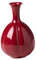 KESOTO Rote Keramikvase, dekorative Vasen, Moderne Keramikvase für den Schreibtisch, kleine rote Vase für Bücherregal, Küche, Eingangsregal, Heimdekoration