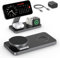 Keepro 3 in 1 Wireless Charging Station for iPhone Magnetic Portable, Fast Wireless Charger Stand for iPhone 16/15/14/13/12, AirPods Pro 3 2 Apple Watch (Adapter Included)-Black+White