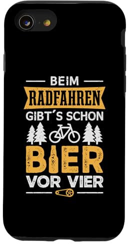 Fahrrad Bier Saufen Radfahrer Hülle für iPhone SE (2020) / 7 / 8