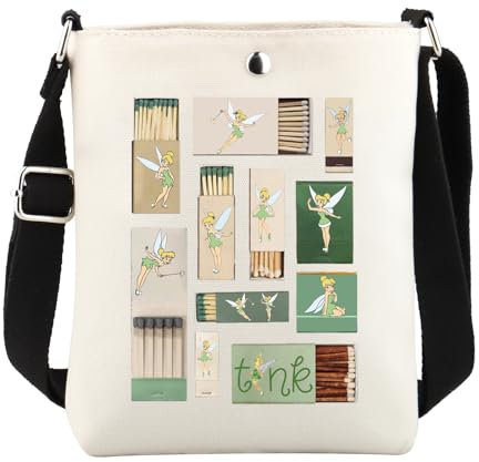 KUIYAI Film-Ware, Feen-Geschenk, Familie, Urlaub, Geschenk, Feen, Kuriertasche, Crossbody-Tasche für Fans, Tink Matchbox, SMALL