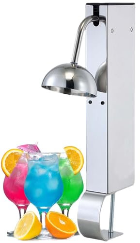 vnmudzeo Co2-Bierglas-Gefrierschrank, 6 Sekunden SchnellküHlung, -45 °C, Edelstahl-Saftglas-Gefrierschrank, Integriertes Led-Neonlicht