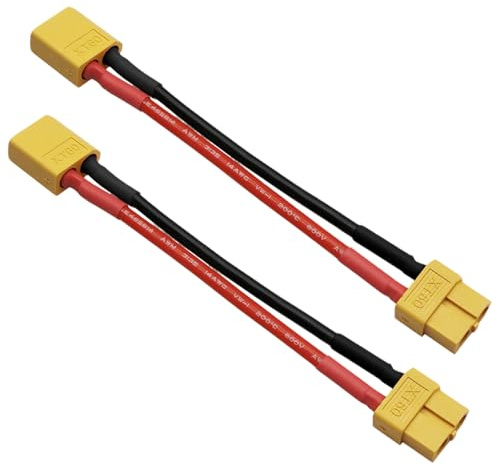 2pcs XT60 Male to XT60 Female Extension Adapter 20cm Wire for RC battery(B107-2)